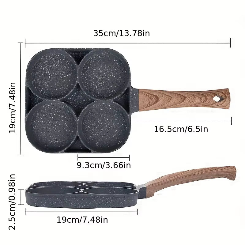 4-Egg Non-Stick Frying Pan