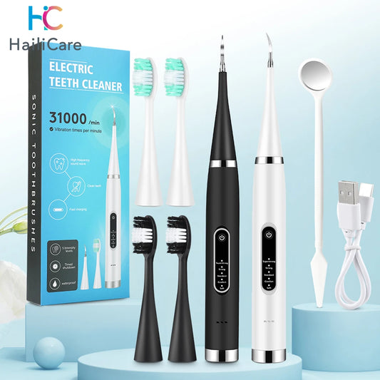 Electric Teeth Whitening Sonic Plaque Cleaner