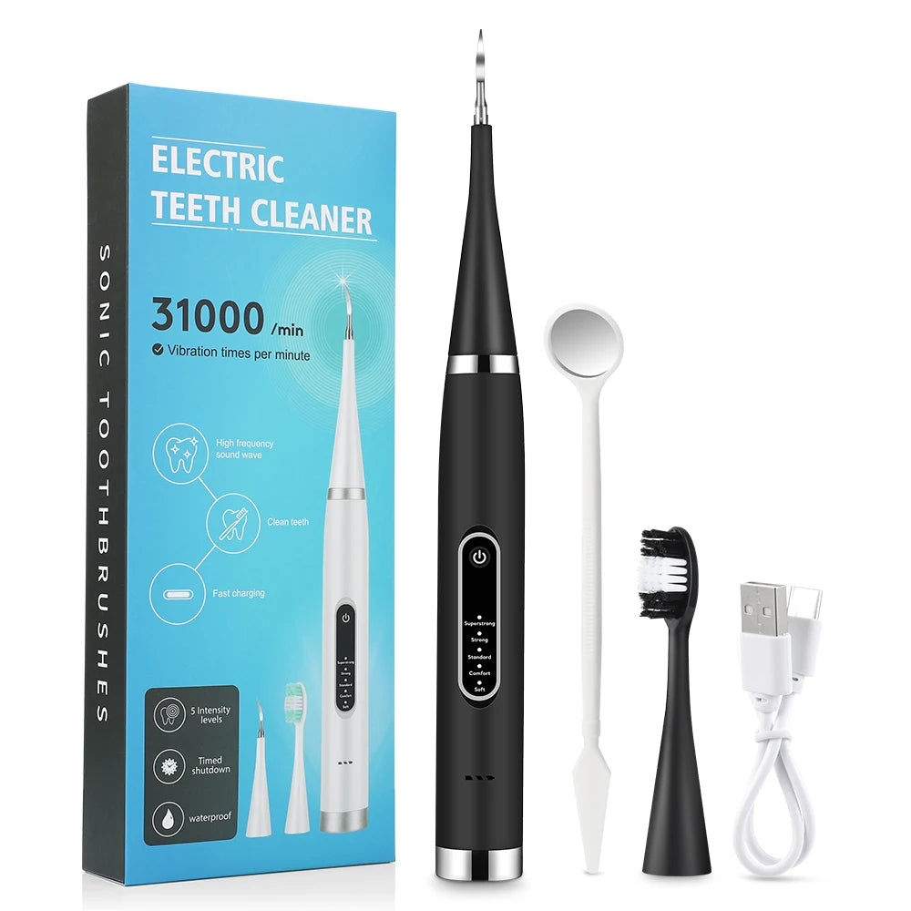 Electric Teeth Whitening Sonic Plaque Cleaner