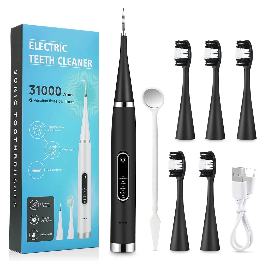 Electric Teeth Whitening Sonic Plaque Cleaner