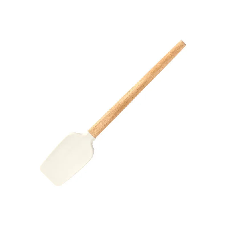 Set of 2x White Silicone Non-Stick Spatula For Baking