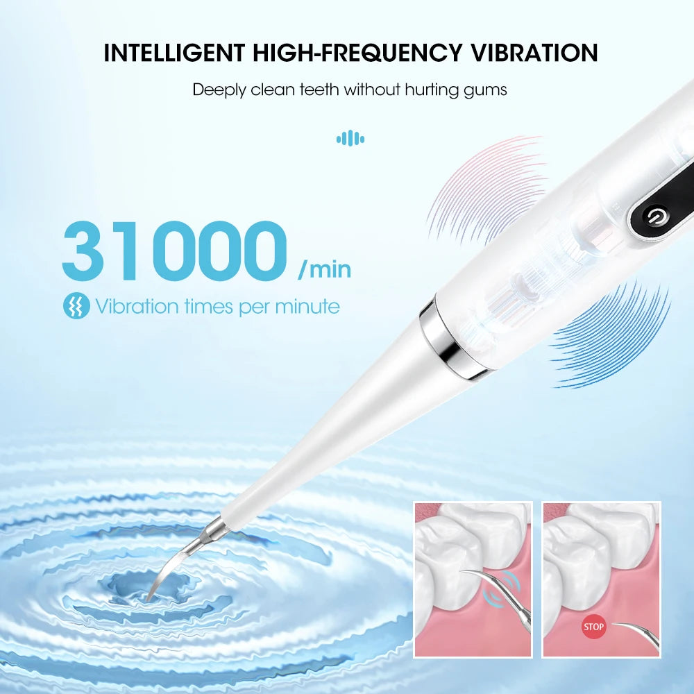 Electric Teeth Whitening Sonic Plaque Cleaner