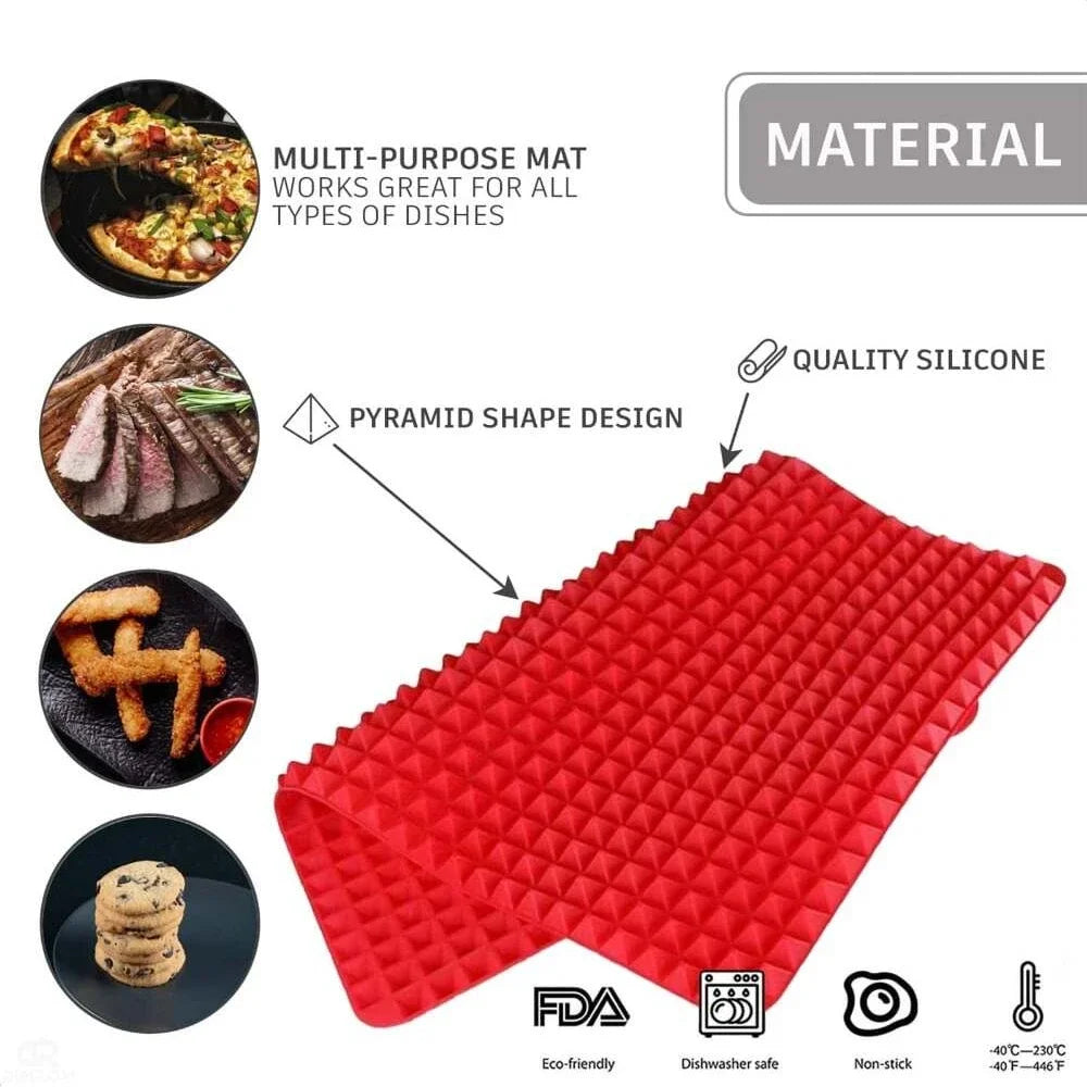 Non-Stick Silicone Pyramid Baking Mat