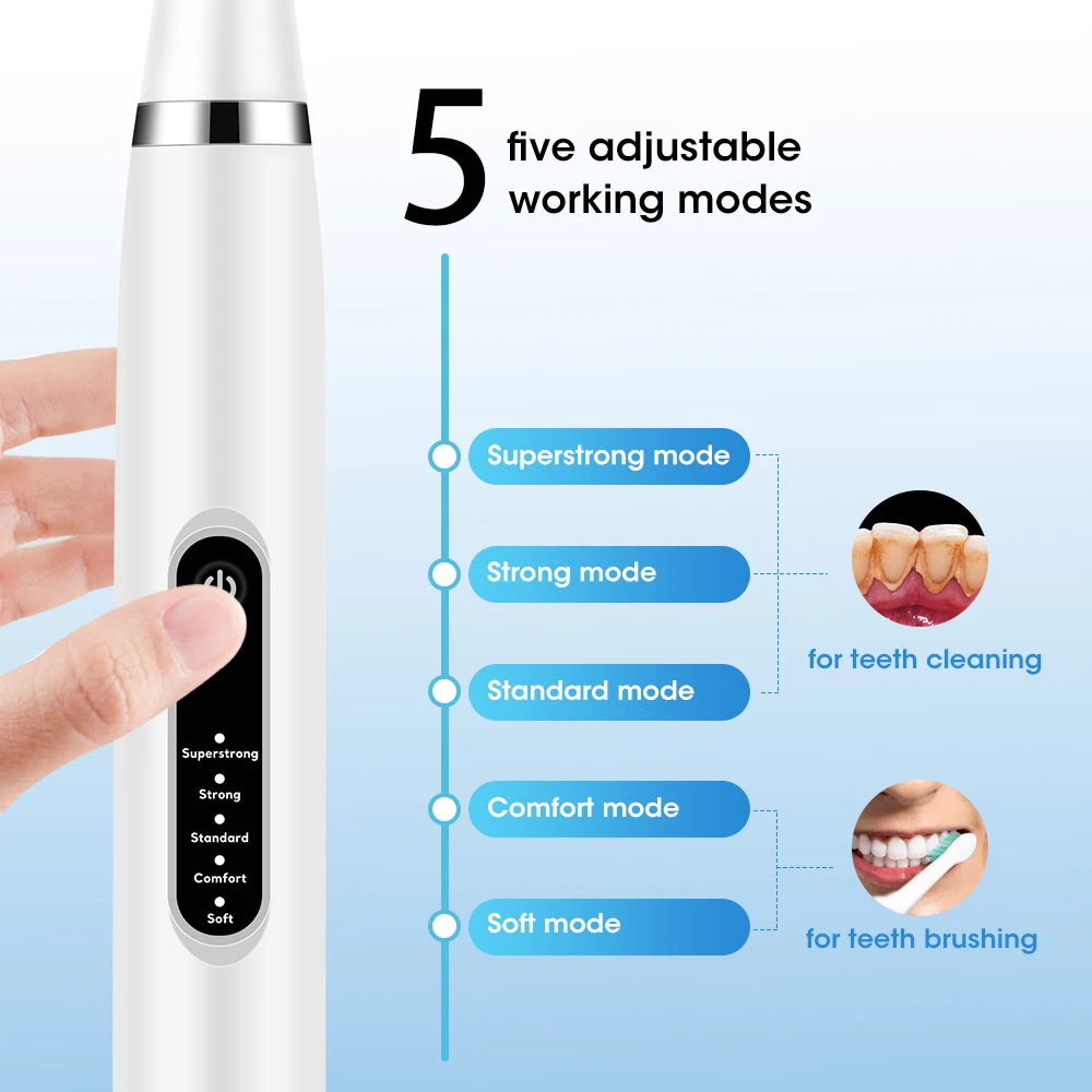 Electric Teeth Whitening Sonic Plaque Cleaner
