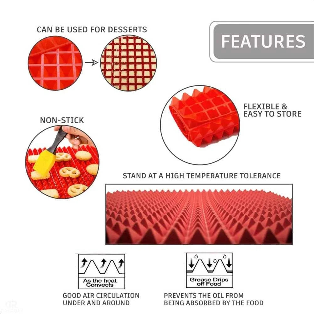 Non-Stick Silicone Pyramid Baking Mat