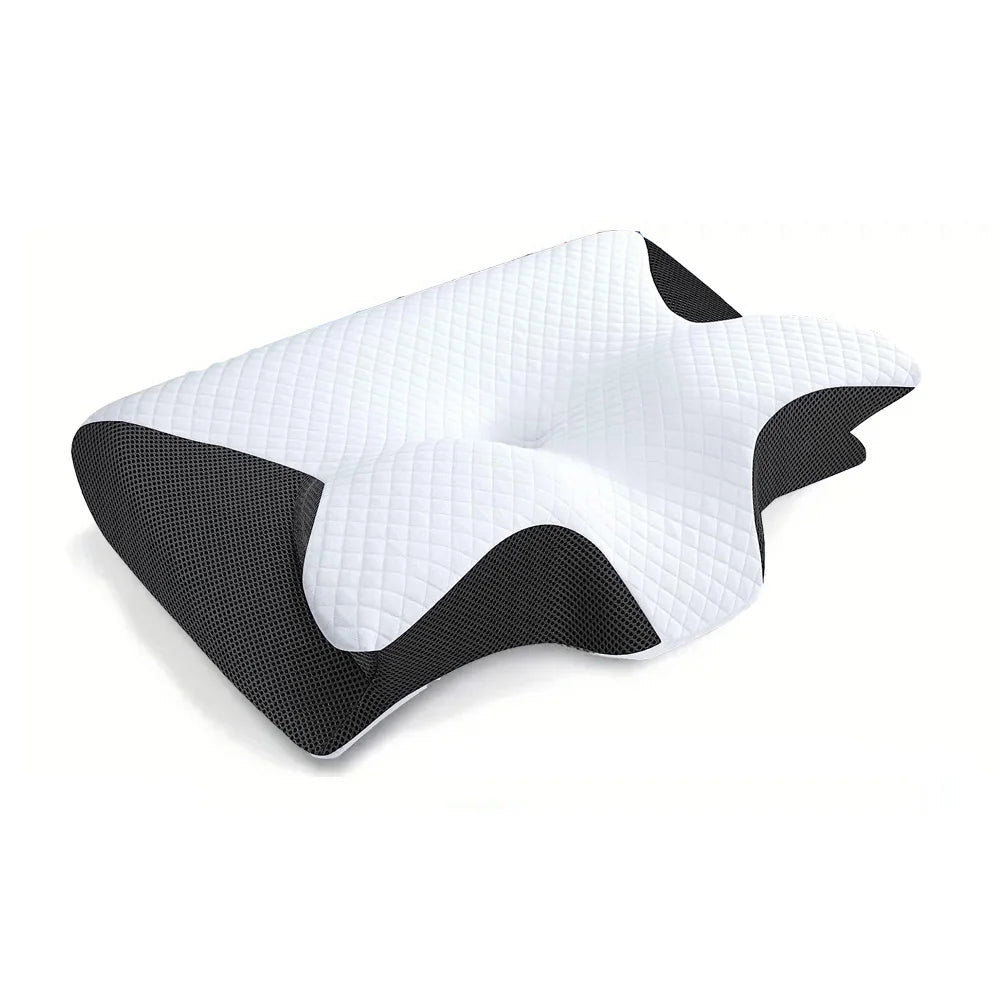 2 in 1 Ergonomic Orthopaedic Memory Foam Pillow for Neck, Back Pain