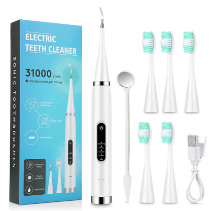 Electric Teeth Whitening Sonic Plaque Cleaner