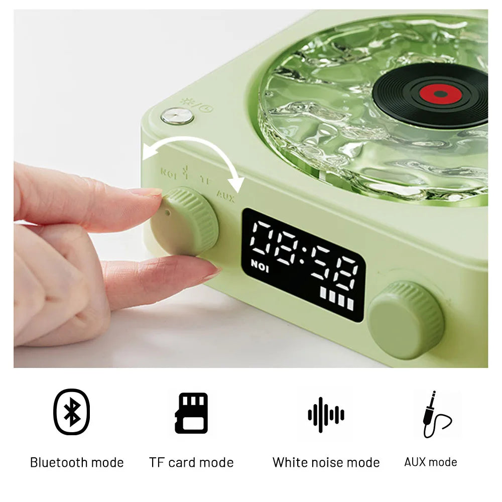 Mini Retro Portable Bluetooth Speaker with RGB Light Support