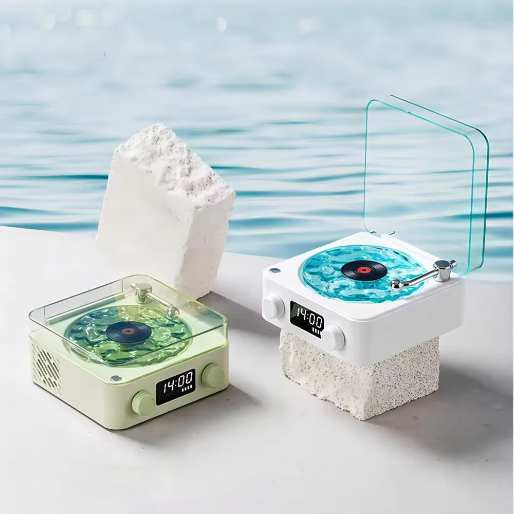 Mini Retro Portable Bluetooth Speaker with RGB Light Support